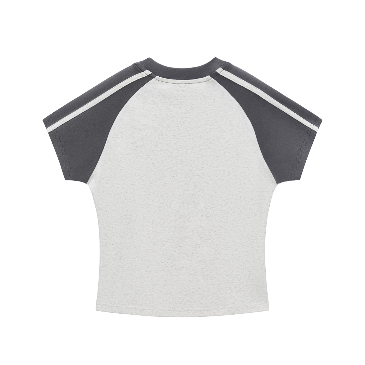 CONTRAST STRIPES BODYCON RAGLAN SLEEVE T-SHIRT