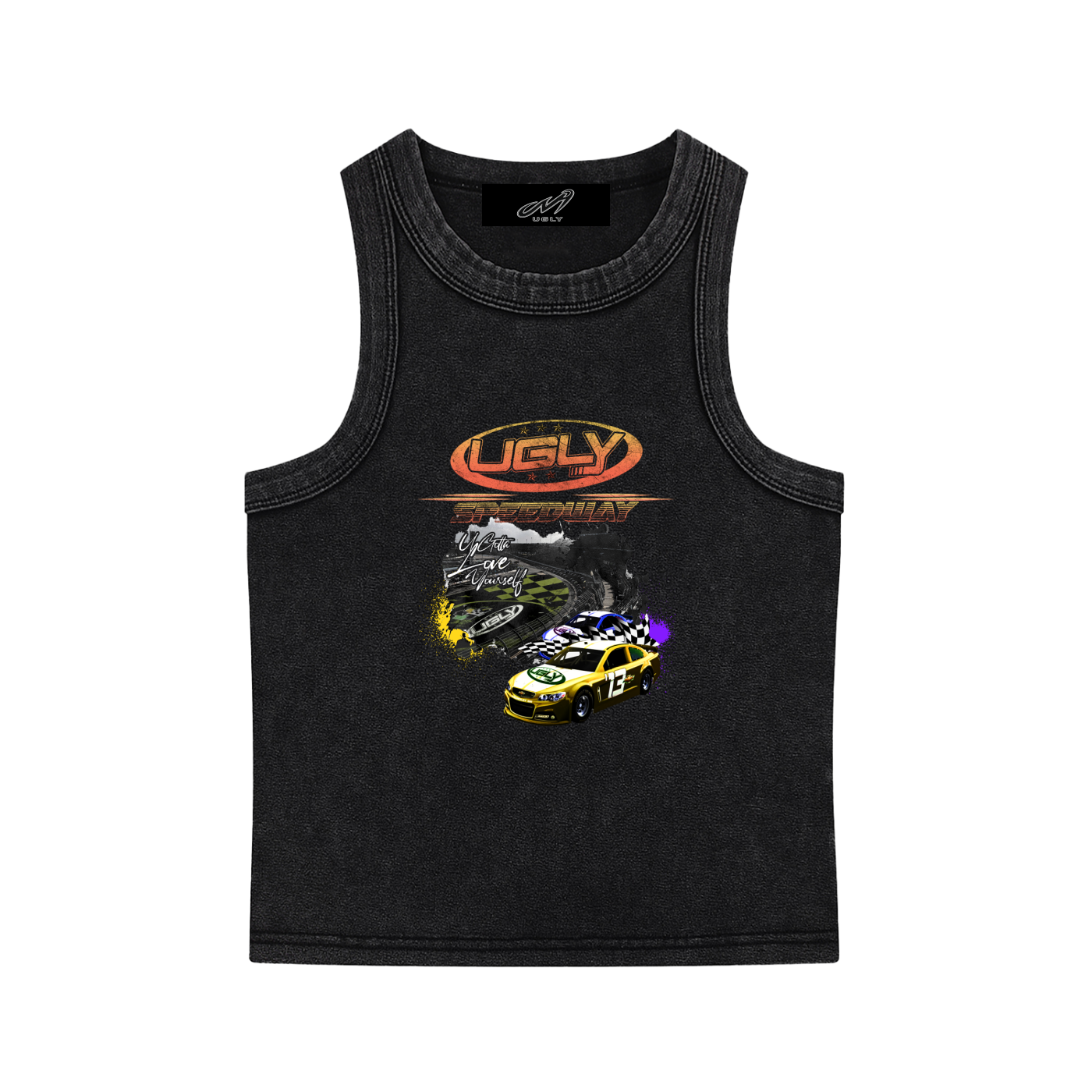 SNOW WASHED UGLY SPEEDWAY TANK TOP WEMON